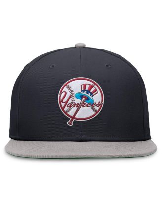 Men's Navy/Gray New York Yankees Rewind Cooperstown True Performance Fitted Hat