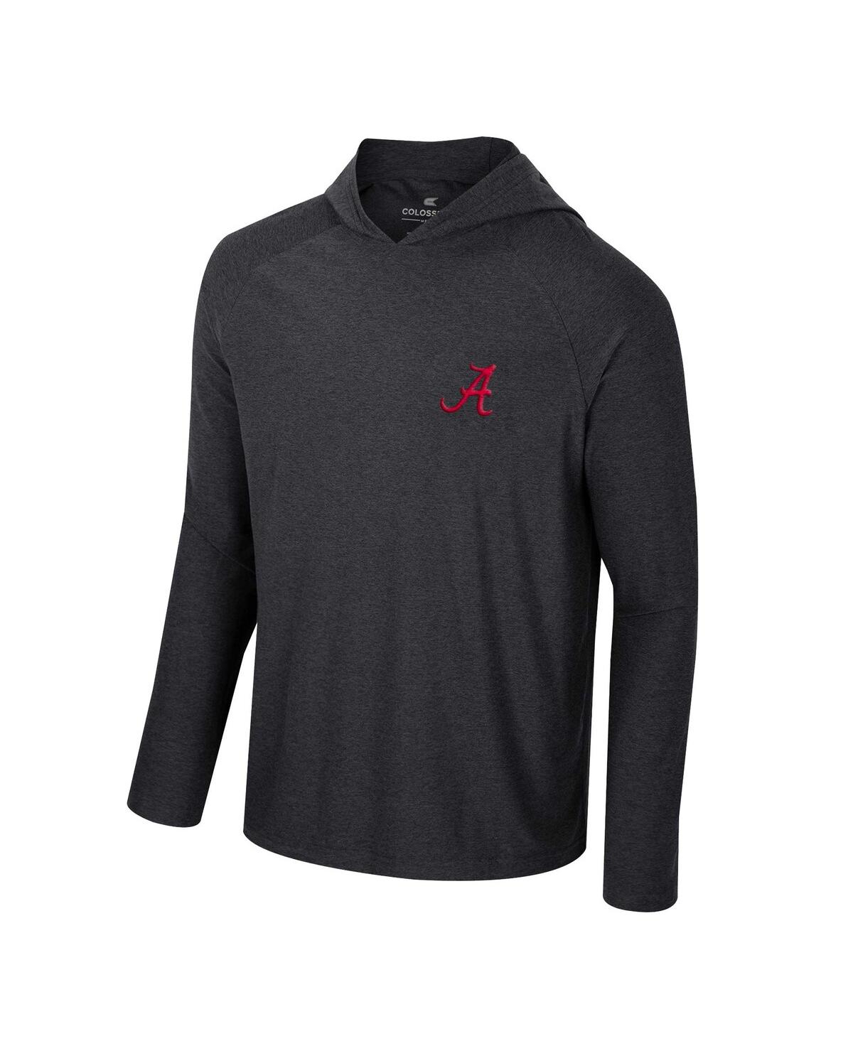 Shop Colosseum Men's Black Alabama Crimson Tide Cloud Jersey Raglan Long Sleeve Hoodie T-shirt