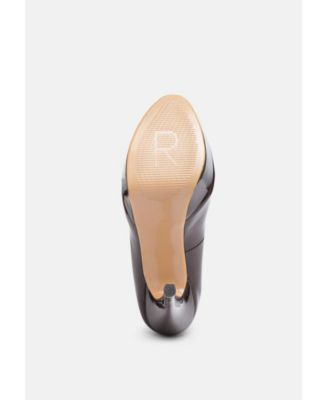 BRIELLE Womens Peep Toe Stiletto Pump