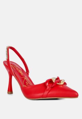 Women's Pull Me Diamante Embellished Chain