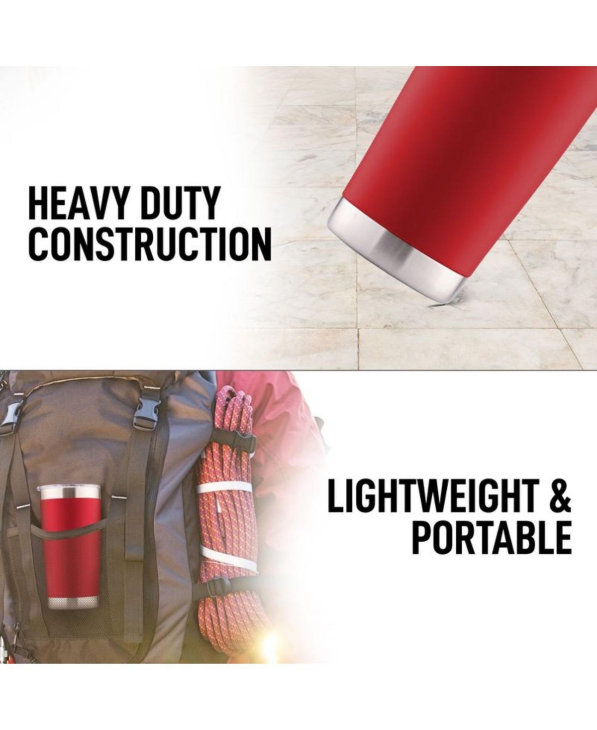 Zulay Kitchen 20oz Stainless Steel Tumbler With Lid and Straw - Sweat-Free Travel Coffee Mug Tumbler Cups