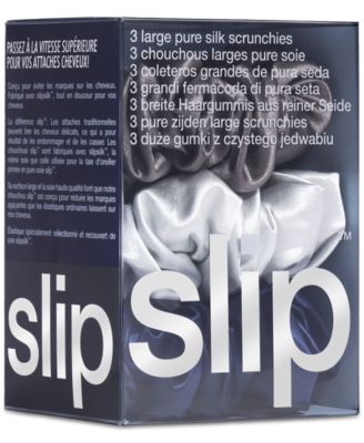 3-Pc. Pure Silk Large Scrunchies Set