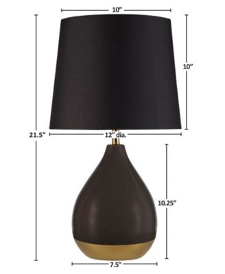 2-Tone Ceramic Table Lamp Set of 2