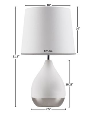 2-Tone Ceramic Table Lamp Set of 2