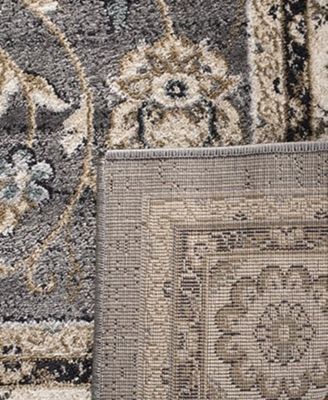 Lyndhurst LNH340 Gray and Cream 8' x 10' Area Rug