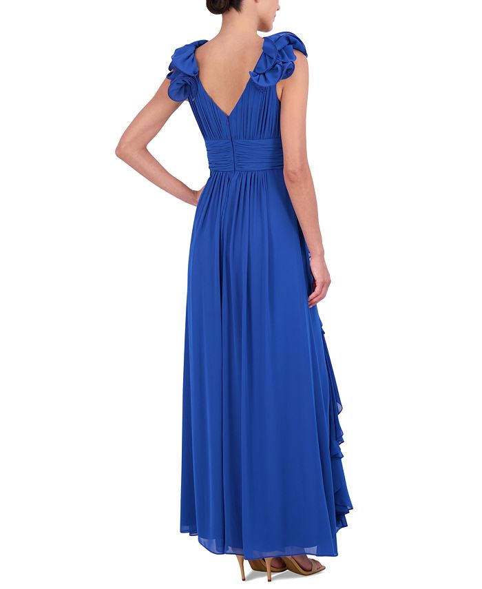 Eliza J Women's Ruffled Ruched Gown - Macy's