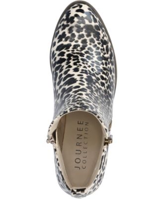 Women's Rebel Size Zipper Stacked Heel Booties