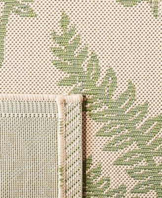 Courtyard CY0772 Natural and Olive 8' x 11' Outdoor Area Rug