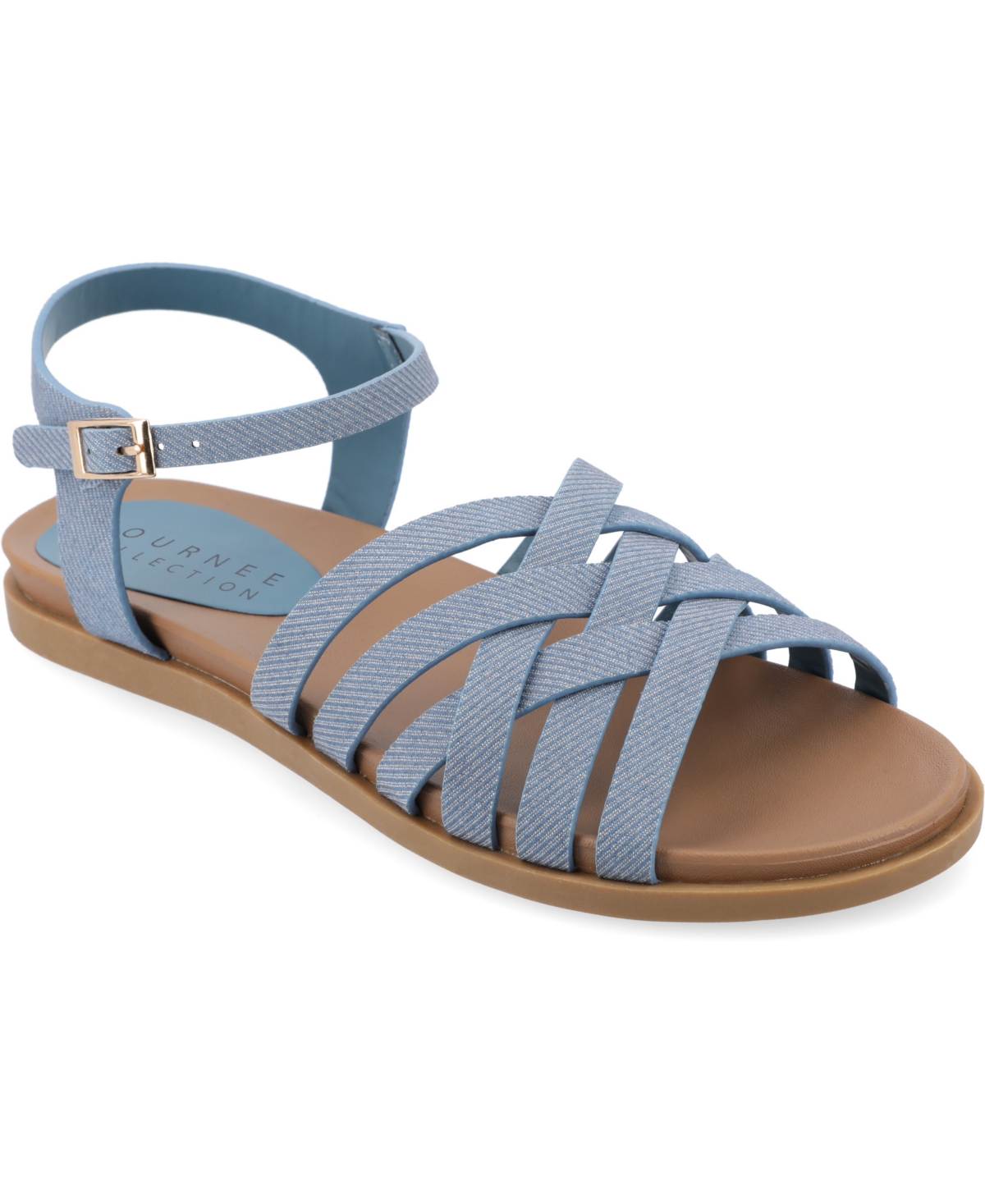 Women's Kimmie Strappy Flat Sandals - Grey