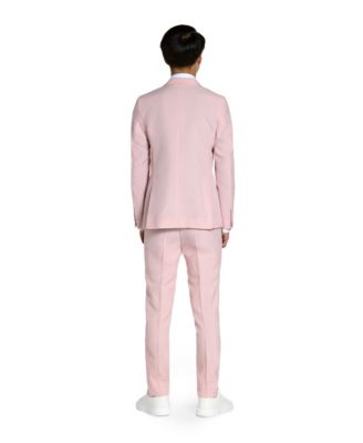 Big Boys Lush Blush 3-Piece Suit Including Blazer, Pants and Clip-On-Tie