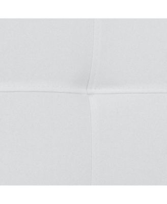 1Pc Quilted Tufted Upholstered Twin Size, Box Stitch, Adjustable Height, Contemporary Style Headboard