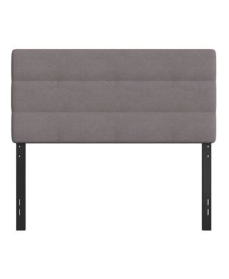 Coppola Full Size Powder Coated Metal Frame Tufted Upholstered Adjustable Slot Headboard