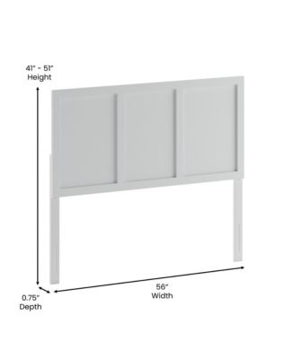 Grady Full Raised Panel Wooden Adjustable Headboard Only