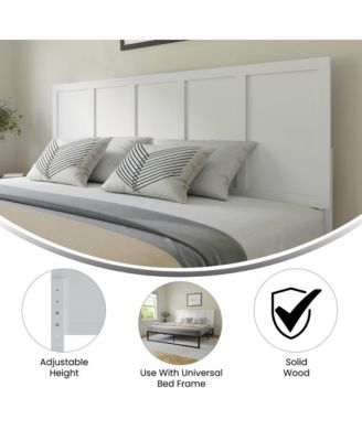 Grady King Raised Panel Wooden Adjustable Headboard Only