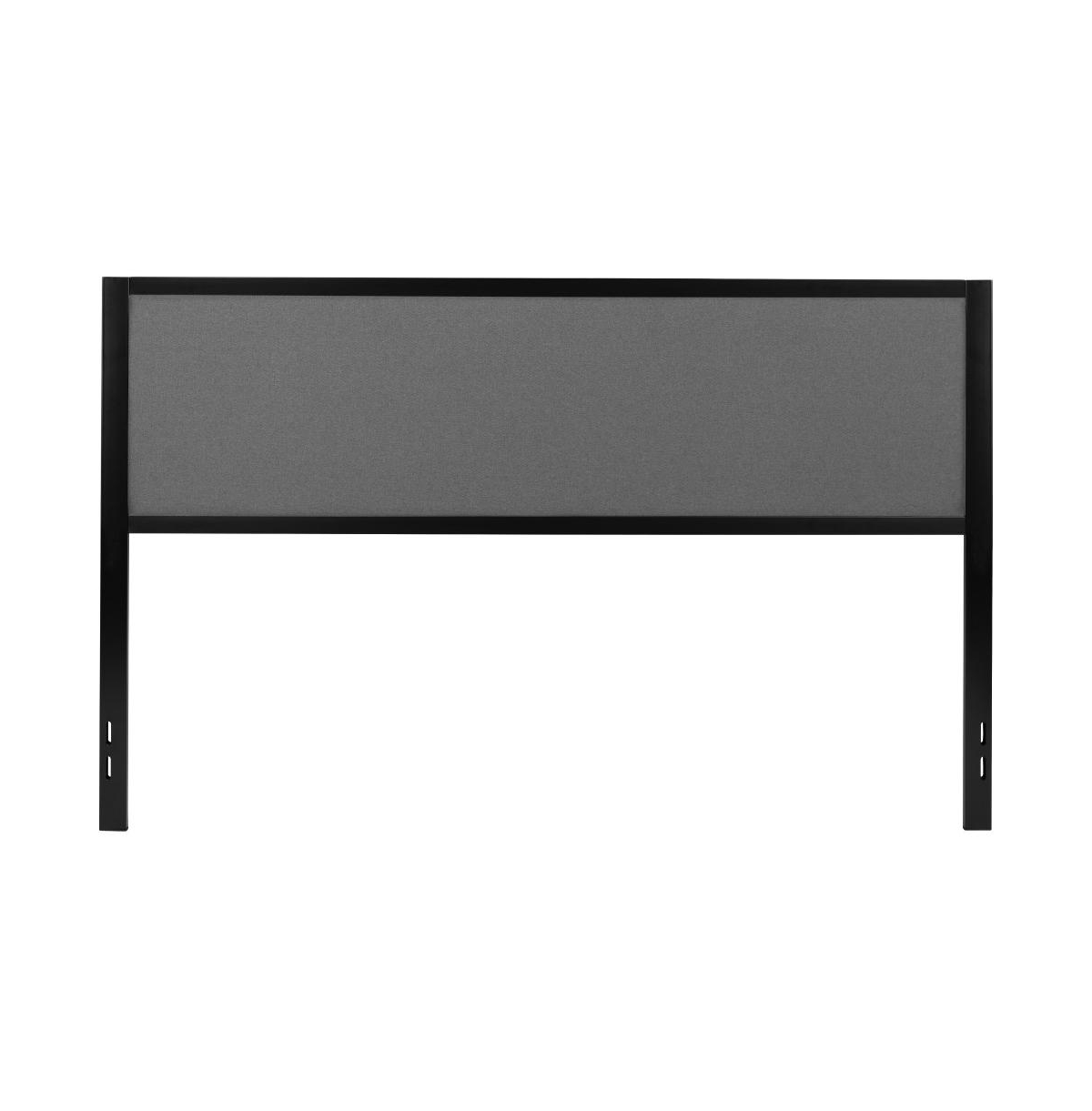 Merrick Lane West Avenue Headboard Upholstered Headboard With Metal Frame And Adjustable Rail Slots