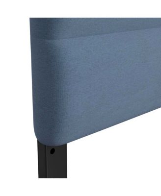 Coppola Full Size Powder Coated Metal Frame Tufted Upholstered Adjustable Slot Headboard