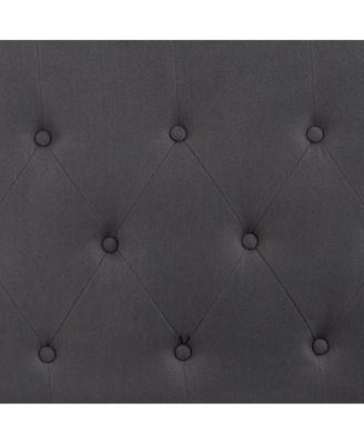 Queen size Foam Arched Queen Button Tufted Upholstered Headboard