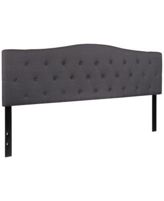 Arched King Button Tufted Upholstered Headboard