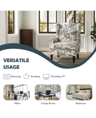 Escanor Traditional Armchair with Pattern Design for Living Room