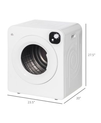 1300W Compact Laundry Dryer with 3.2 cuft Stainless Steel Drum