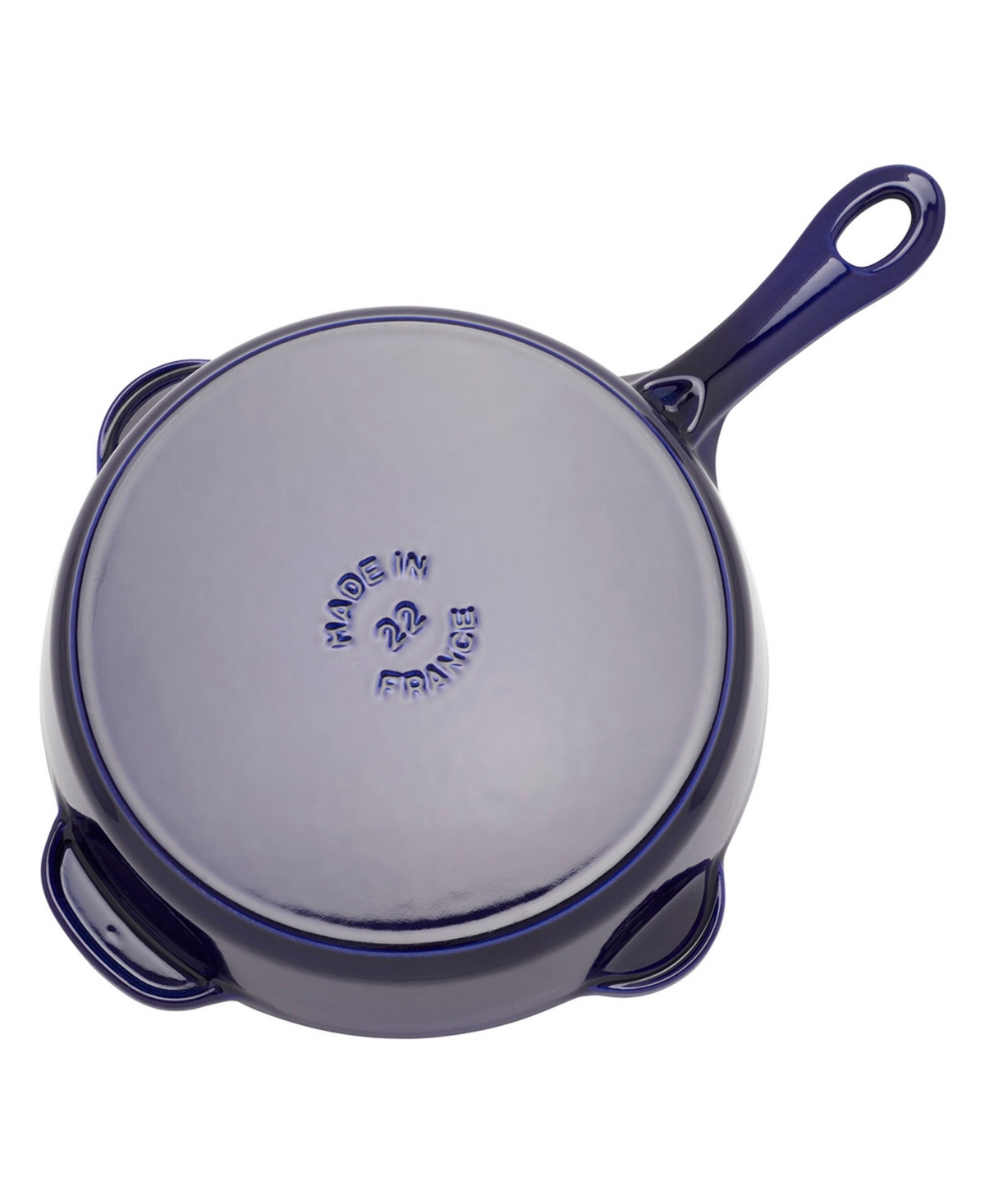 Staub Cast Iron 8.5in Dark Blue Traditional Deep Skillet In Indigo