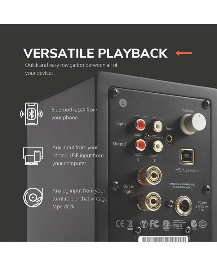 Audioengine A2+ 60W Wired/Wireless Bluetooth Speakers for Desktop