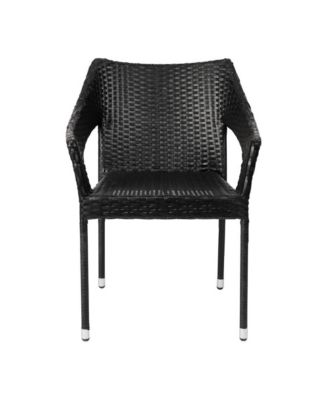 Eldon Weather Resistant Indoor/Outdoor Stacking Patio Dining Chair With Steel Frame And Pe Rattan
