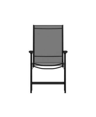 Outdoor Folding Patio Sling Chair / Portable Chair (2 Pack)