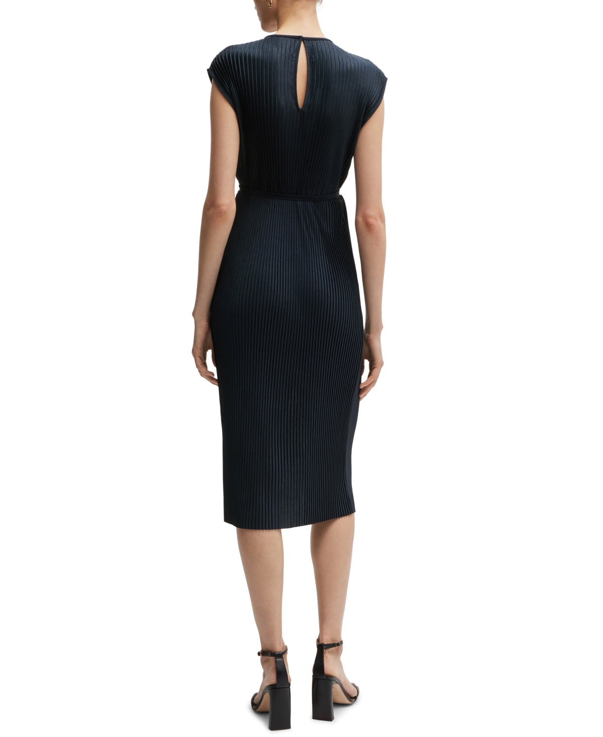Hugo Boss Dress Boss Woman Color Blue In Dark Blue