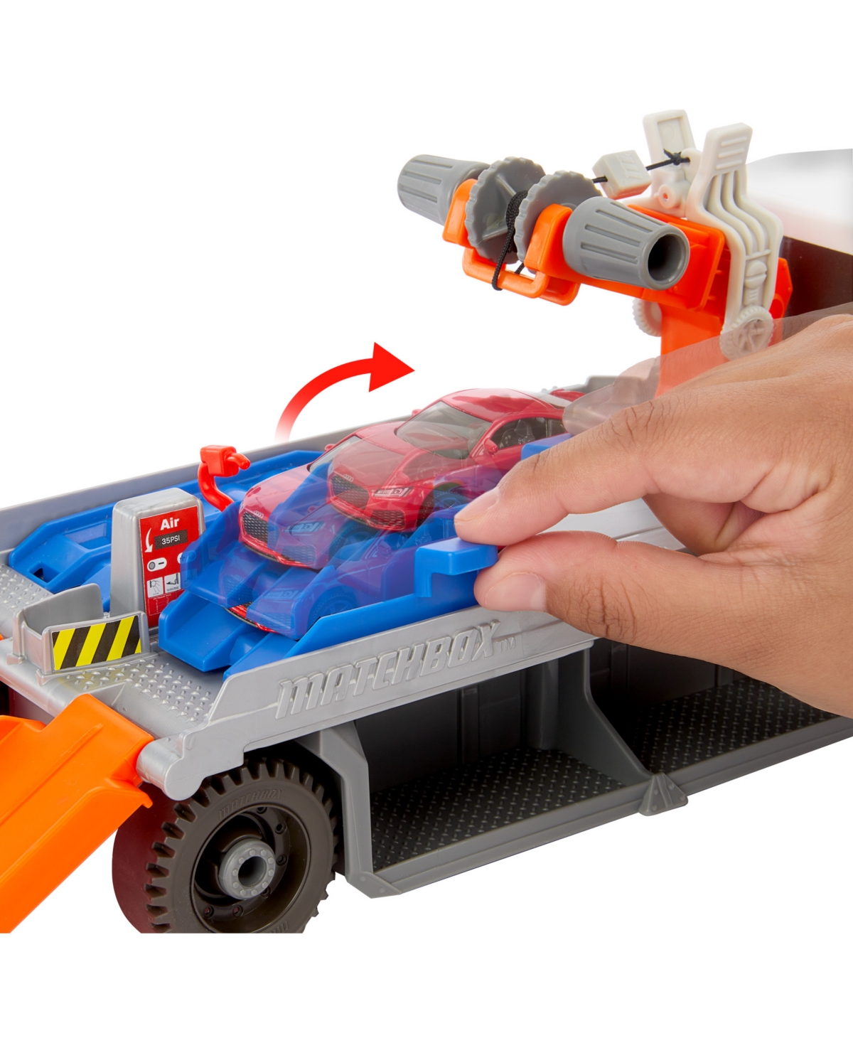 Matchbox Action Driver Tow & Repair Truck With 1:64 Scale Car In Multi-color
