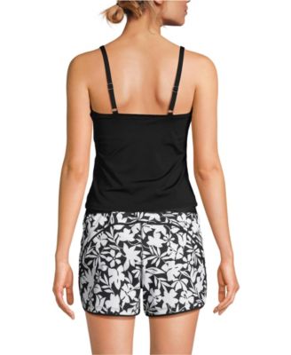 Women's D-Cup Square Neck Tankini Swimsuit Top