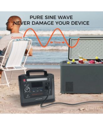 320W Portable Power Station- 298Wh/93120mAh, 8x Outputs: AC/12V DC/USB