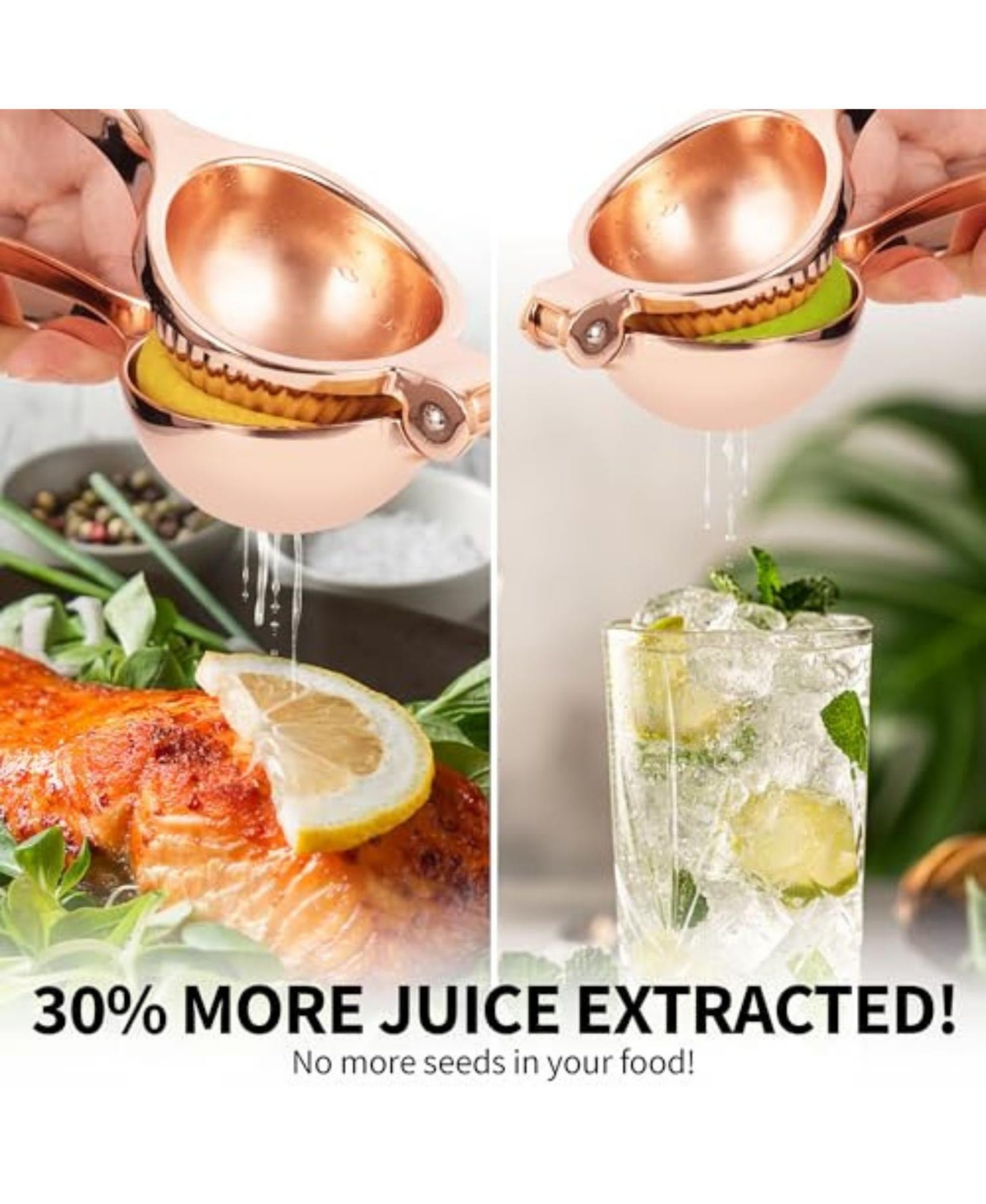 Zulay Kitchen Handheld Heavy Duty Citrus Juicer & Lemon Juicer With Curved Handle