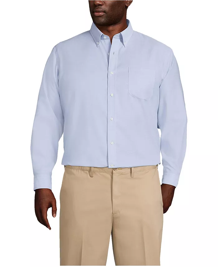 Big & Tall Traditional Fit Solid No Iron Supima Oxford Dress Shirt