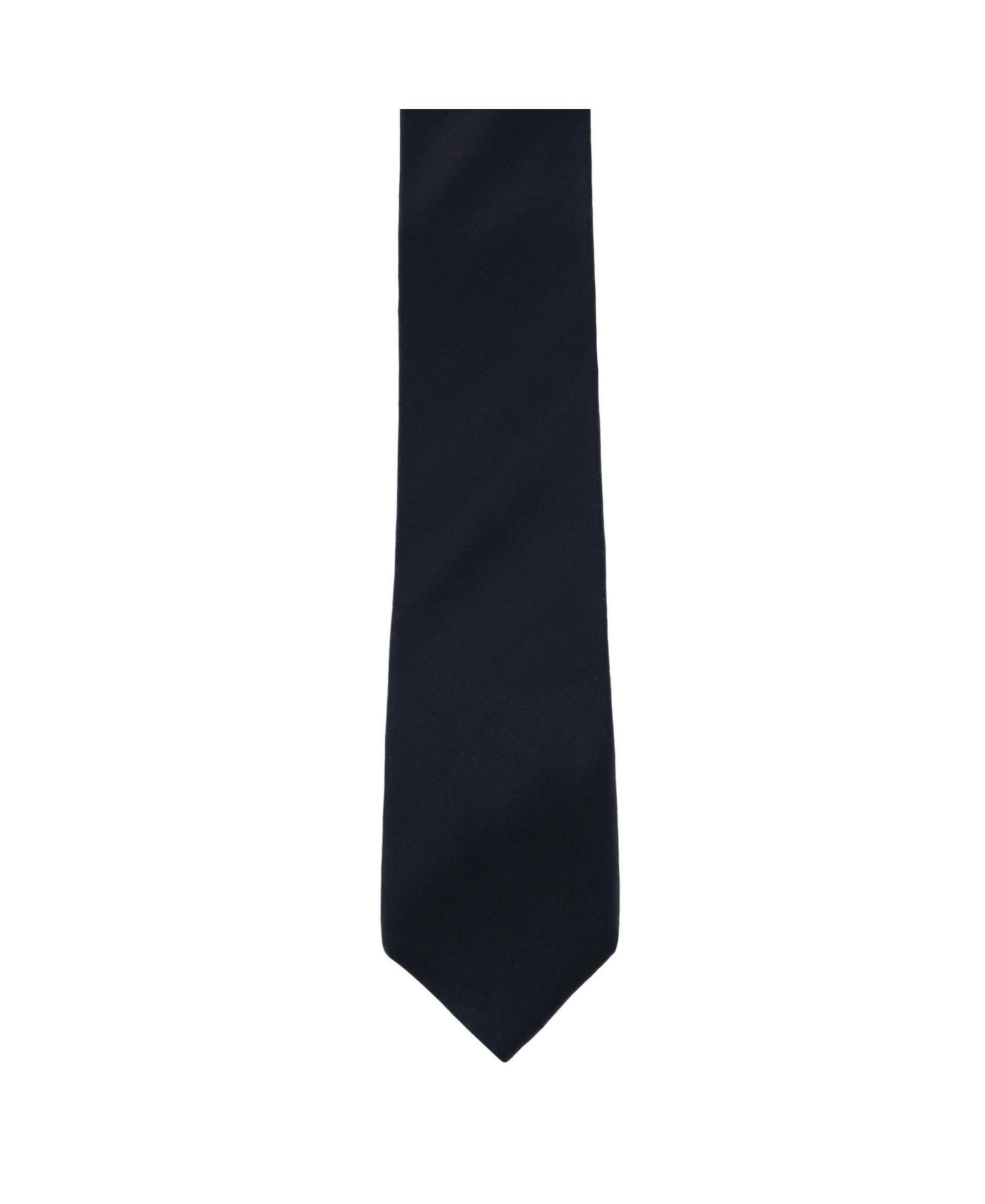 Мужской галстук TRAFALGAR Big & Tall Sutton Solid Color Silk Necktie, цвет: Чёрный — фото 3