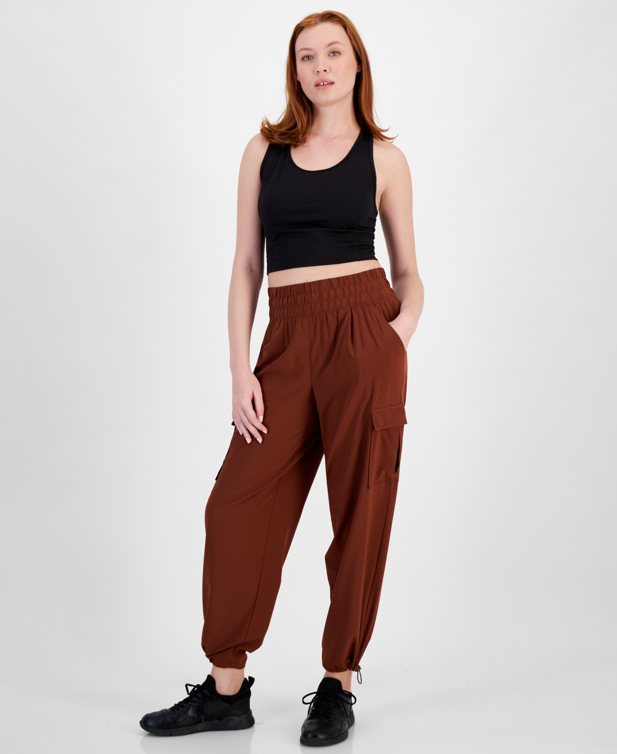 Women's Commuter Cargo Pants, Created for Macy's - Spiced Cinnamon