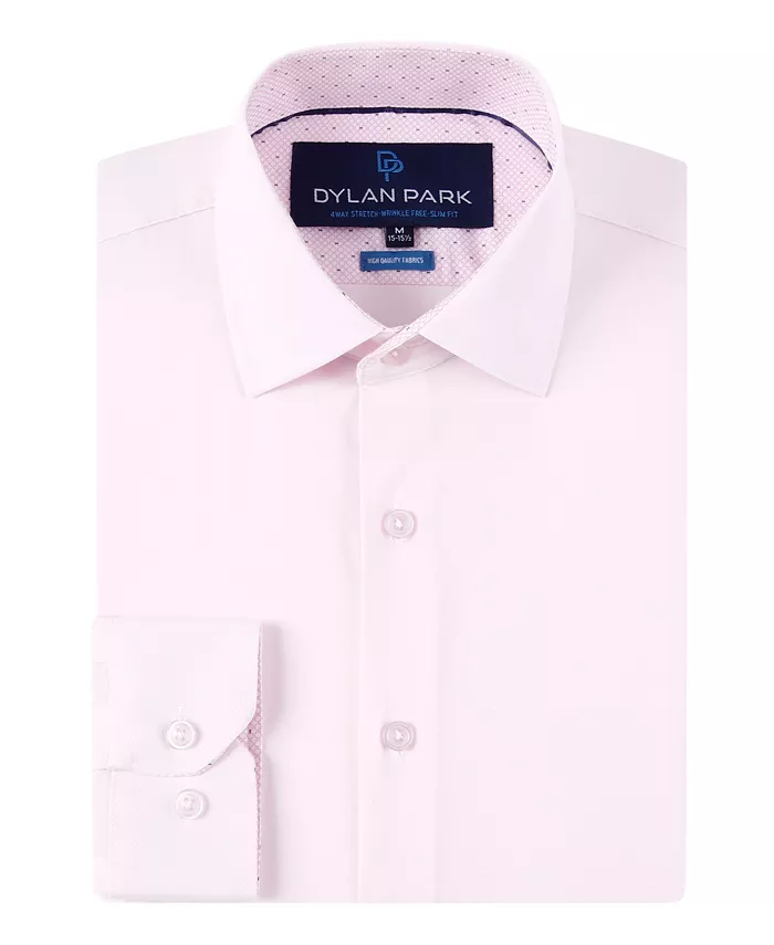 Men's Geometric Performance Stretch Button Down Dress Shirt - thumbnail 2