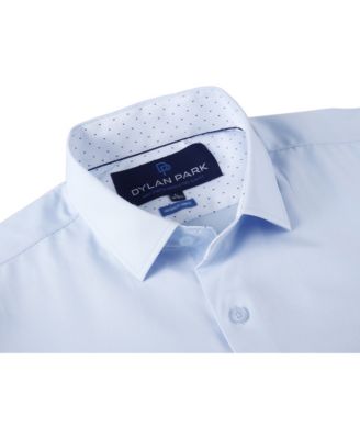 Men's Geometric Performance Stretch Button Down Dress Shirt