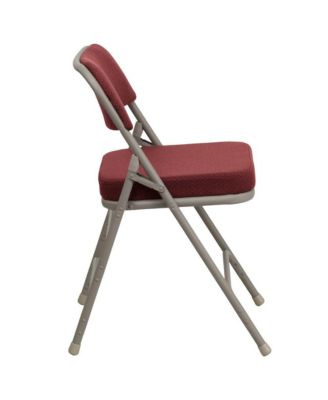 2 Pack Home & Office Portable Party Events Fabric Padded Metal Folding Chair