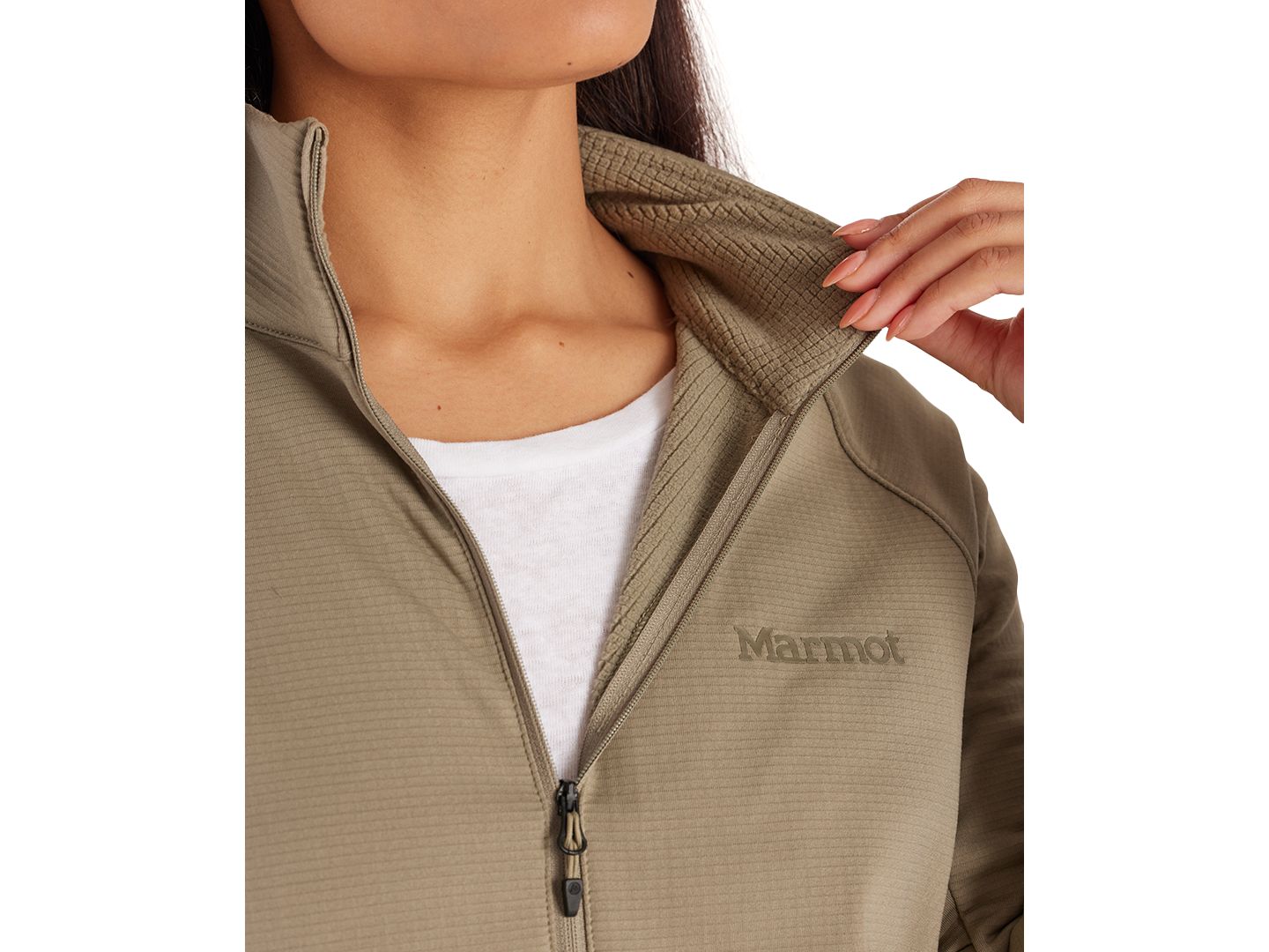 Женская куртка Marmot Leconte Fleece, цвет: Vetiver — фото 2