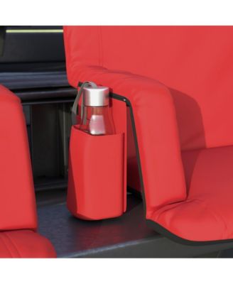 Set Of 2 Portable Stadium Chairs With Armrests, Reclining Padded Back & Seat, Lightweight Metal Frame & Backpack Straps, Storage Pockets