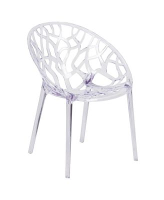 4 Pack Transparent Stacking Side Chair