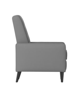 One Pack Tufted Upholstery Darcy Mid-Century Modern Ergonomic Push Back Recliner Chair