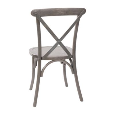 Bardstown  Single Piece Wooden Frame High Back X-Back Bistro Style Dining Chair