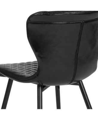 Contemporary Diamond Patterned Accent Dining Chair