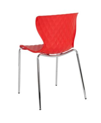 Contemporary Design Accent Dining Plastic Stack Chair