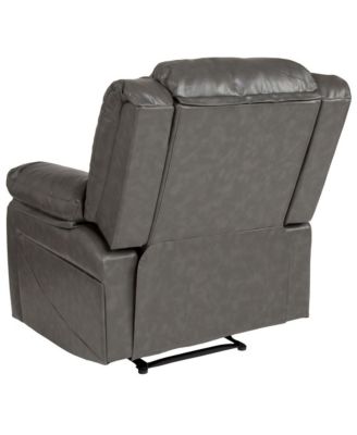 Recliner With Bustle Back And Padded Arms