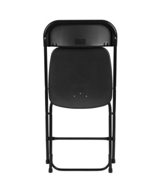 Set Of 10 Stackable Folding Plastic Chairs - 650 Lb Weight Capacity