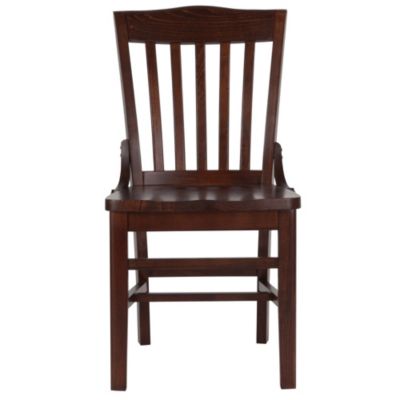 School House Back Wooden Restaurant Dining Chair