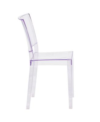 4 Pack Transparent Stacking Side Chair